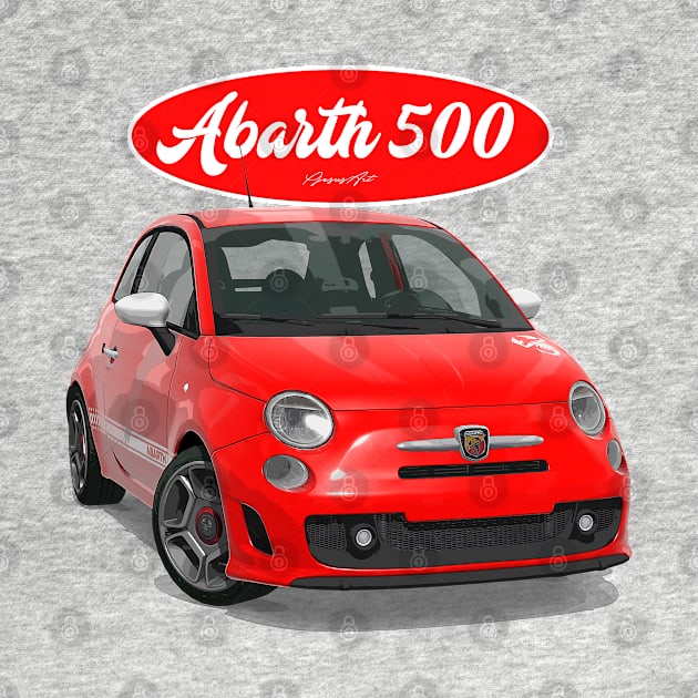 ABARTH 500 Red Scorpion by PjesusArt